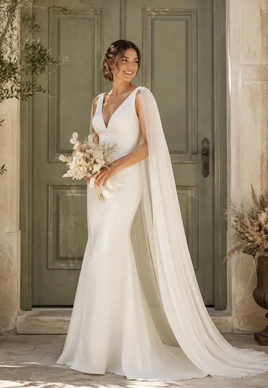 Marit in fließendem Kleid