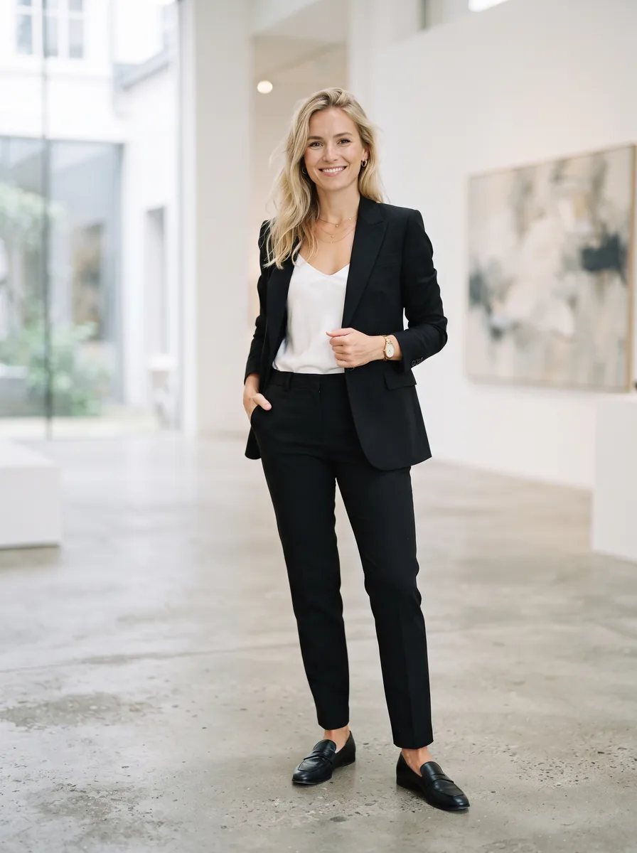 Katharina Lindt in schwarzem Anzug
